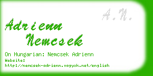 adrienn nemcsek business card